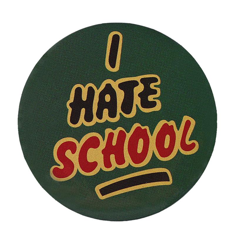 30 стилей забавная книжка глаз жесть булавки я ненавижу школу пуговица брошь нагрудные значки мультфильм ювелирные изделия подарок для друзей