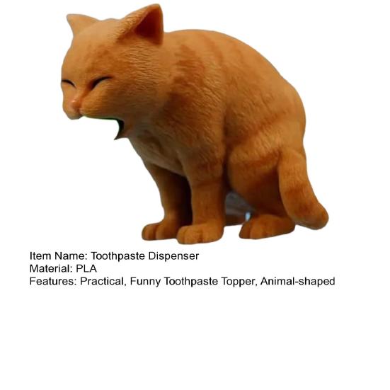 Yousheng Funny Pet Toothpaste Dispenser Pooping Dog Toothpaste Tube Topper Cat Vomiting Toothpaste Dispenser Gag Gift for Family Friends Dog Lovers