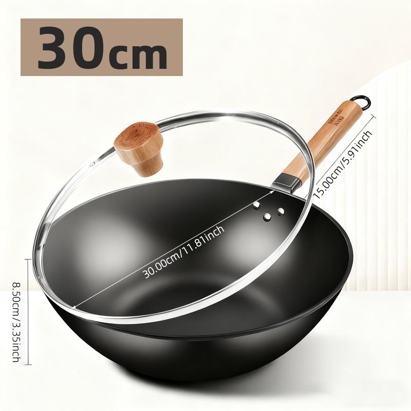 COOKER KING Традиционные чугунные сковороды ручной работы Высококачественный вок Антипригарная кухонная сковорода без покрытия