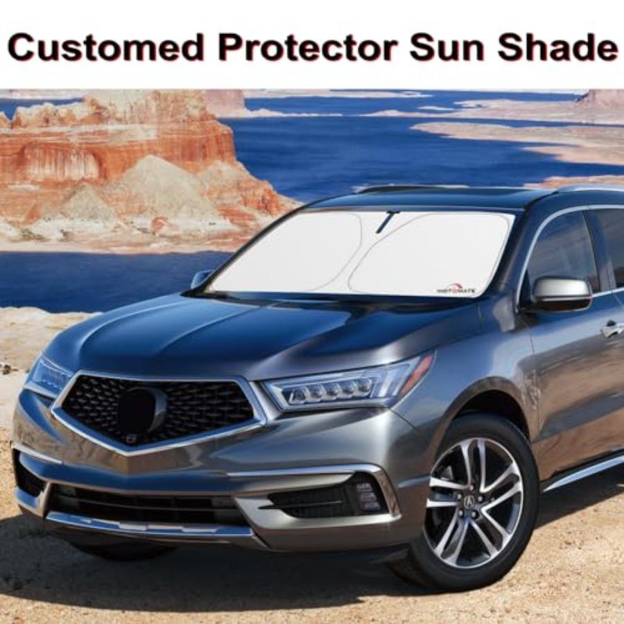 Car Windshield Sun Shade - Custom for [4 Layers Nano Coating] SUV, Base, Sport, Hybrid, A-Spec, with Storage Pouch Durable Mate