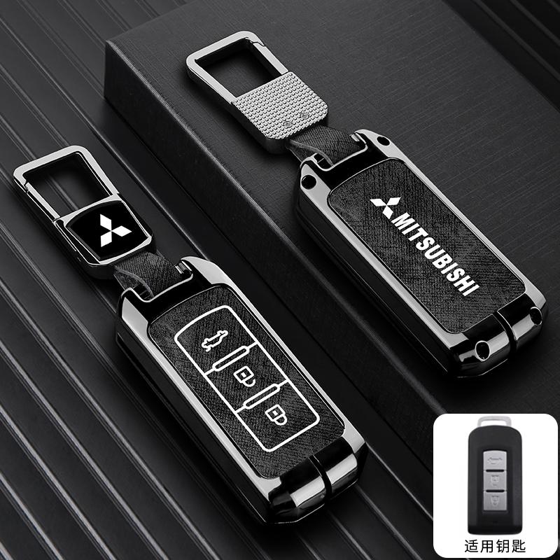 zjvc8 2025 2/3 Button Zinc Alloy Car Key Case Cover Shell For Mitsubishi Pajero Outlander XL Montero Lancer Triton l200 Galant Evo ASX
