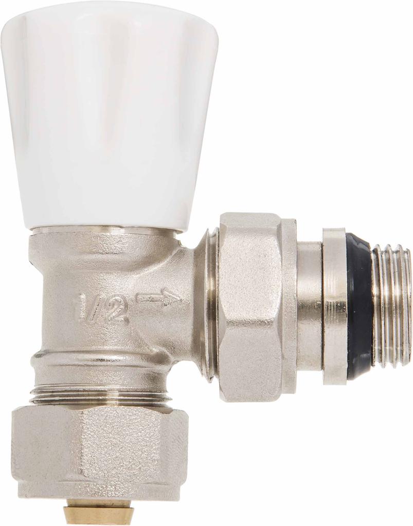 Pex 16X1/2" Angle Return Radiator Valve