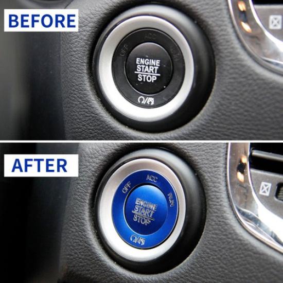 Aluminum Engine Start/Stop Push Button Patch Cover for Dodge Durango Charger