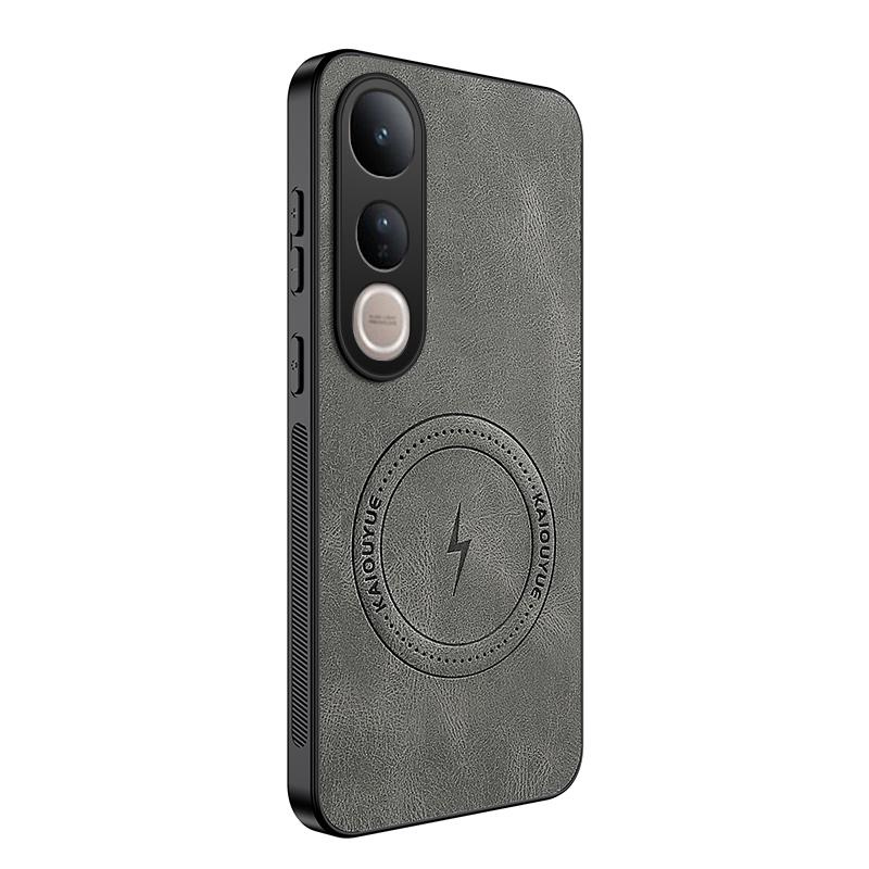 Для VIVO V50 Lite Роскошная овечья кожа для Magsafe Магнитная беспроводная зарядка Матовый чехол для VIVO V 50 V50lite Противоударный бампер