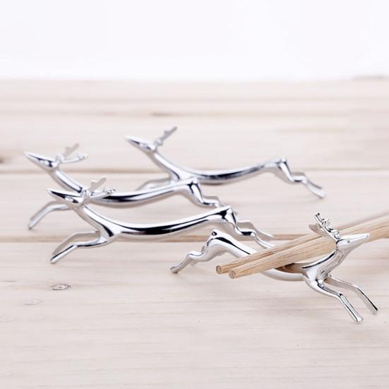 4 шт. держатель для палочек для еды милый такса олень форма цинковый сплав ложка вилка подставка подставка для палочек домашняя кухня гаджет