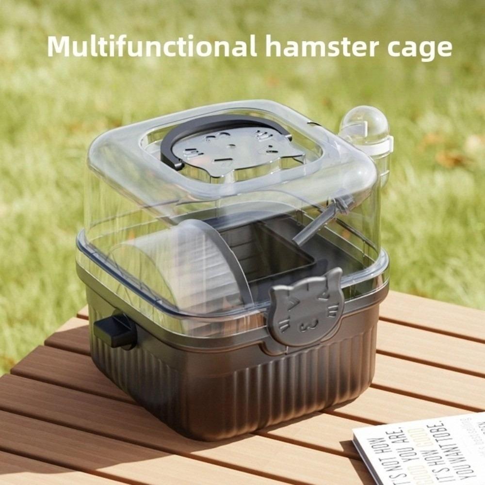 With Handle Hamster Travel Cage Breathable Hamster Habitat New Pet Carrying Box  Travel Use