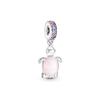925 Silver Plated Turtle Fish Pendant Charm with Ship Star Bead for Pan Thin Bracelet Jewelry Gift
