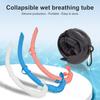 Swim Snorkel Lap Swimming Training Snorkel Silicone Diving Breathing Tube No Slip Swimming Snorkeling Training Tool