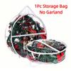 Dustproof Christmas Wreath Storage Bag Large Capacity Xmas Sundries Organizer  Christmas Supplies