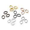 300pcs/lot 4 5 6 7mm Oval Jump Rings Split Rings Connectors For Diy Jewelry Finding Making Open Metal Rings