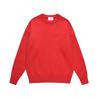 High-Quality Red Heart Peach Loose Pullover Couple Sweater