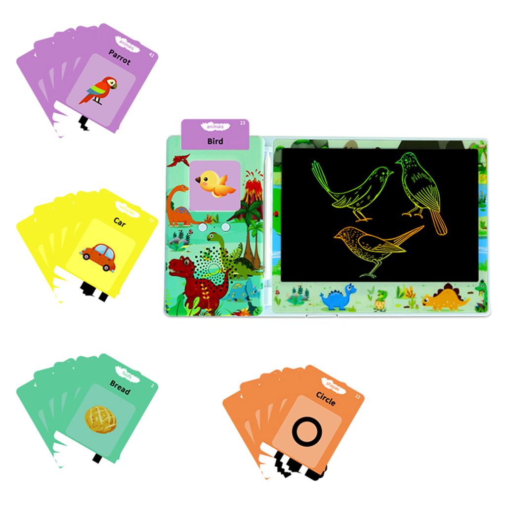 Writing Tablet 8.5 Inch LCD Eye Protection Color Screen with 112pcs Cards 1pcs Stylus Toddler