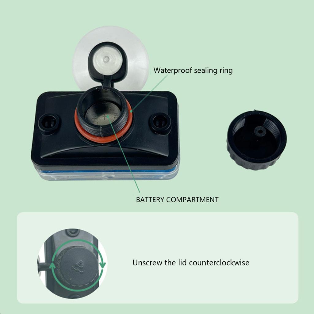 Аквариумный термометр с прозрачным цифровым дисплеем и прочной присоской для точного контроля температуры воды в аквариуме