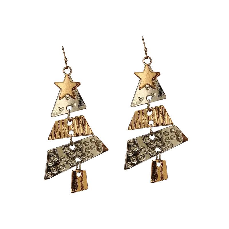 Новые длинные серьги в виде рождественской елки для вечеринки, карнавала, моды, роскоши, преувеличенных сережек