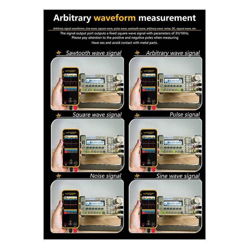 HHO-Graphic Digital Oscilloscope Multimeter High-Precision Resistance Voltage Capacitance Hz Continuity Tester Multitester