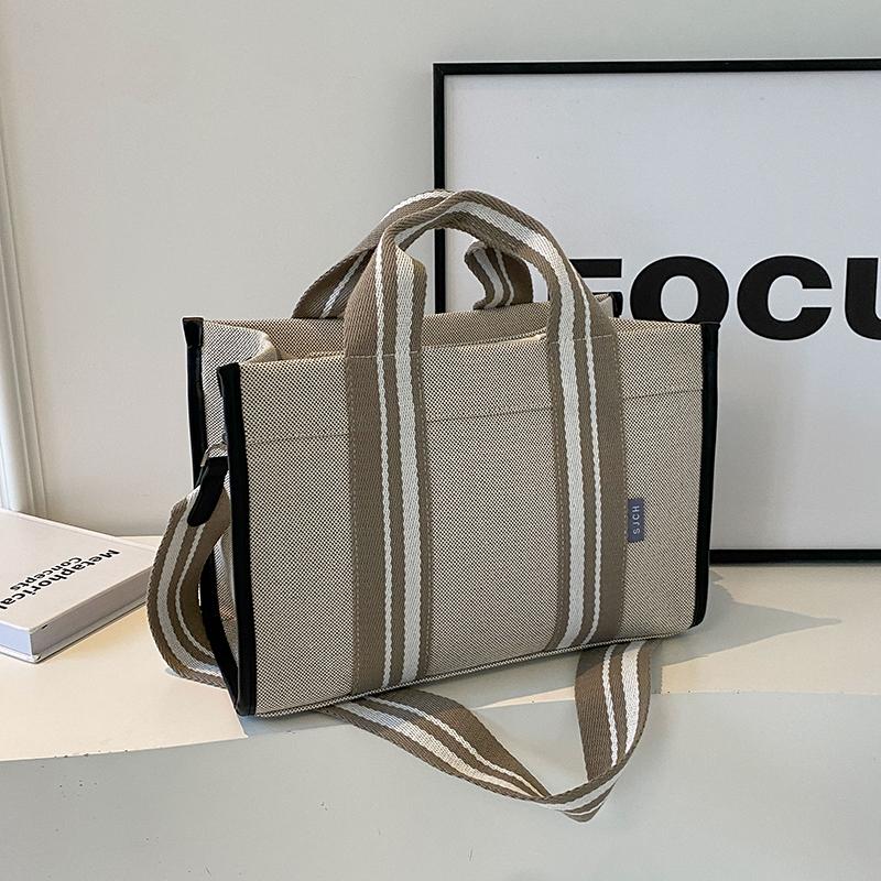 Canvas Bag Women's Tote Bag Large Capacity Autumn and Winter Messenger New Versatile Shoulder Bag Portable Commuter Bag