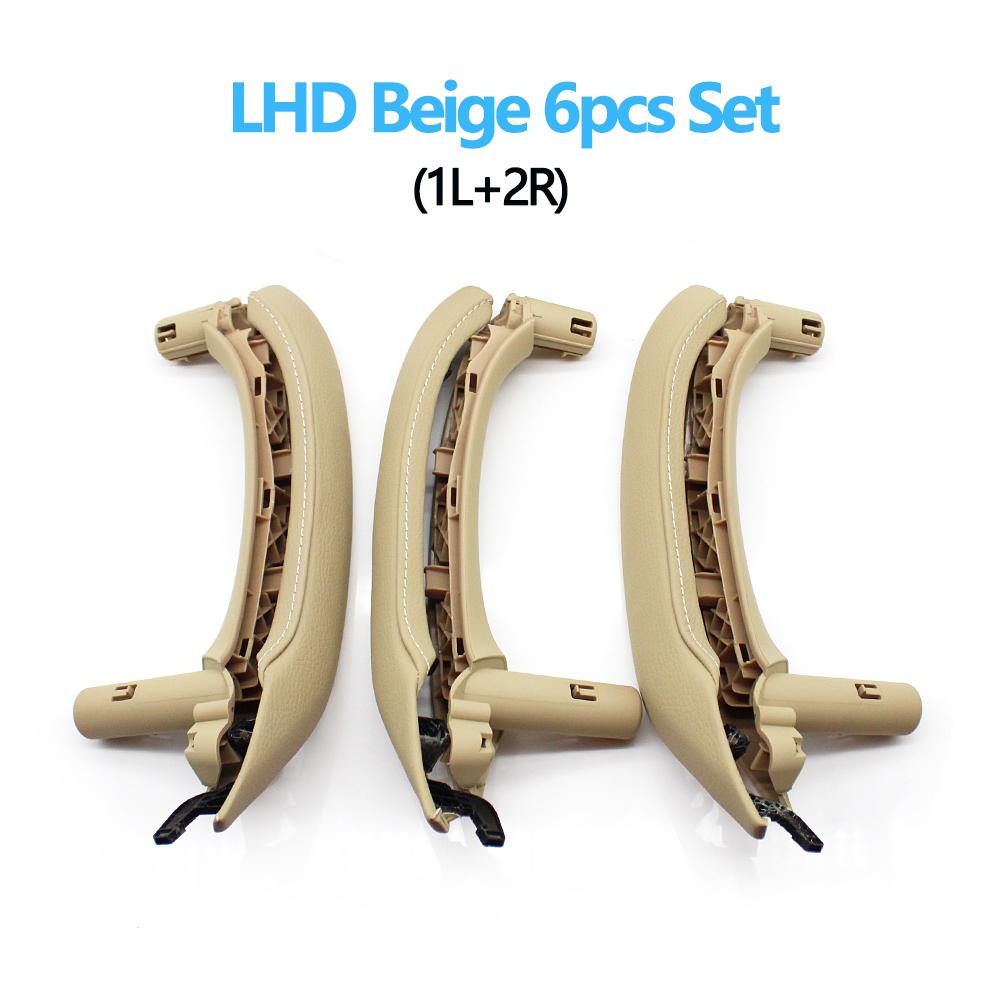 Кожаный чехол для внутренней пассажирской двери с левым рулем и правым рулем, кожаный чехол с внутренней ручкой в ​​сборе для BMW X3 X4 F25 F26