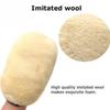 Wool Car Wash Gloves High Density Foaming Car Wash Gloves Cleaning Pads Polishing Wax Gloves Cleaning Tools 1/2/3/5PCS