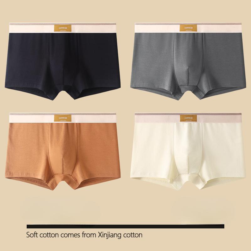Мужское нижнее белье Hombre Трусы Боксеры Удобное Дышащее Хлопковое Нижнее Белье Сексуальное Нижнее Белье Однотонные Боксеры