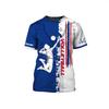 Summer Round Neck T-shirt Sports Jersey New Digital 3D Printed Short Sleeved T-shirt