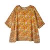 DIMANAF 2025 Summer T-Shirt Plus Size Women Flower Printing Batwing Sleeve Vintage Loose Tops Casual