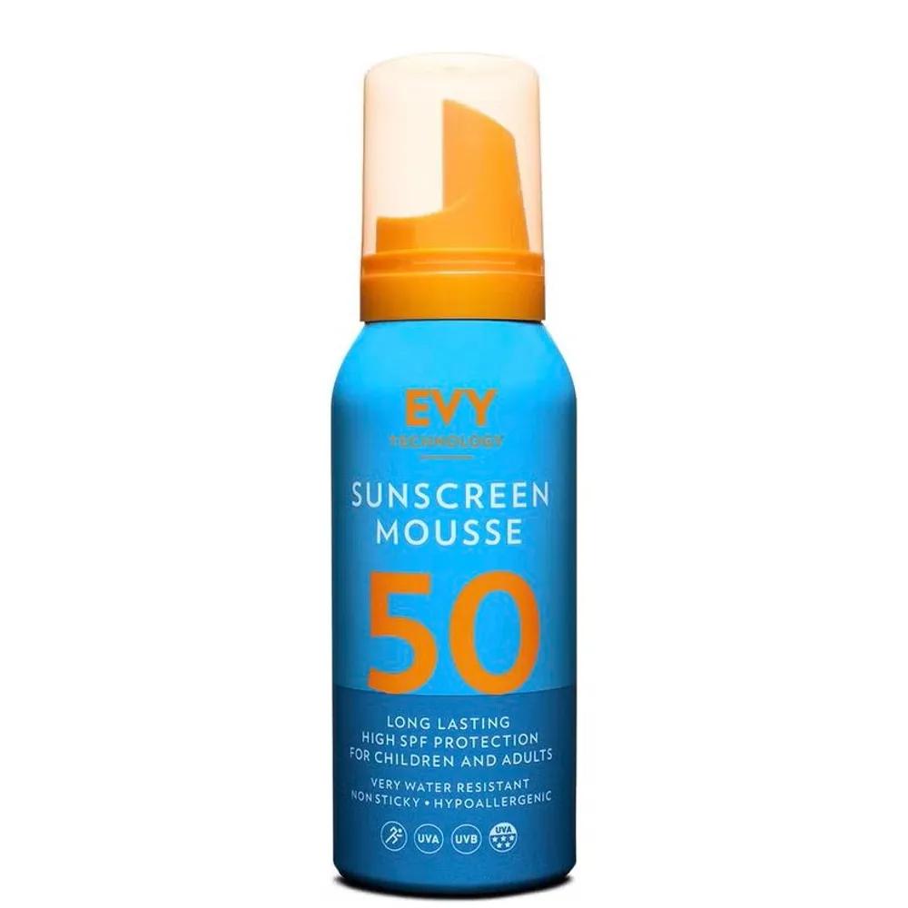 Солнцезащитный мусс EVY Technology для лица и тела SPF50, 100 мл