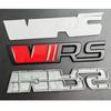 JIYQ3 3D Metal VRS Logo Car Emblem Rear Tail Bumper Badge Sticker For Skoda Rapid Octavia 2 3 A5 RS Kodiaq Fabia Superb Accessories