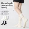 5 пар женских весенних и летних вязаных дышащих впитывающих пот носков с ворсом