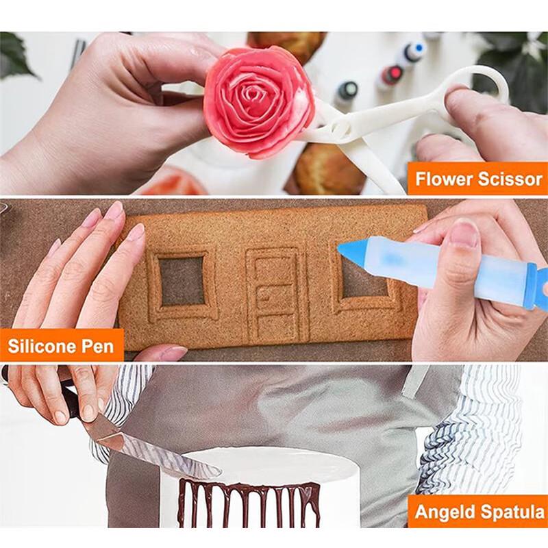 Набор из 122 предметов для выпечки тортов и инструментов Qunrong