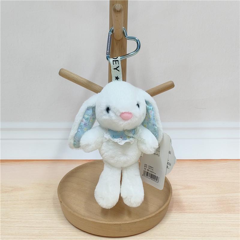 Rabbit Cartoon Plush Keychain Toy Animal Keyring Stuffed Doll For Kids Gift