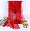 Classic Polka Dot Silk Georgette Scarf - Versatile Summer Sunscreen Shawl