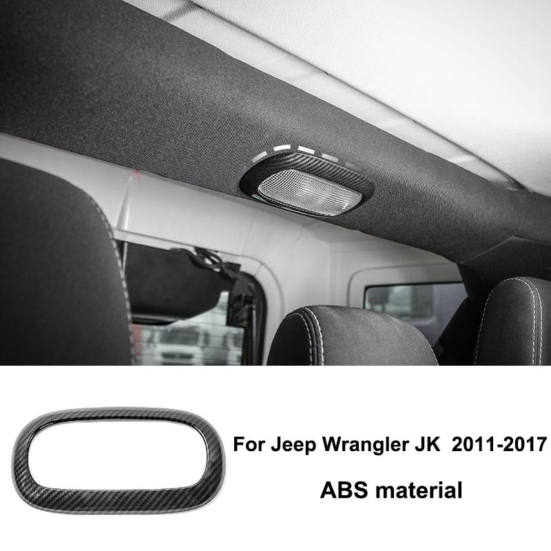 BAWA Carbon Fiber Grain Car Center Console Dashboard Decoration Cover for Jeep Wrangler JK 2007 2011-2017 Interior Accessories
