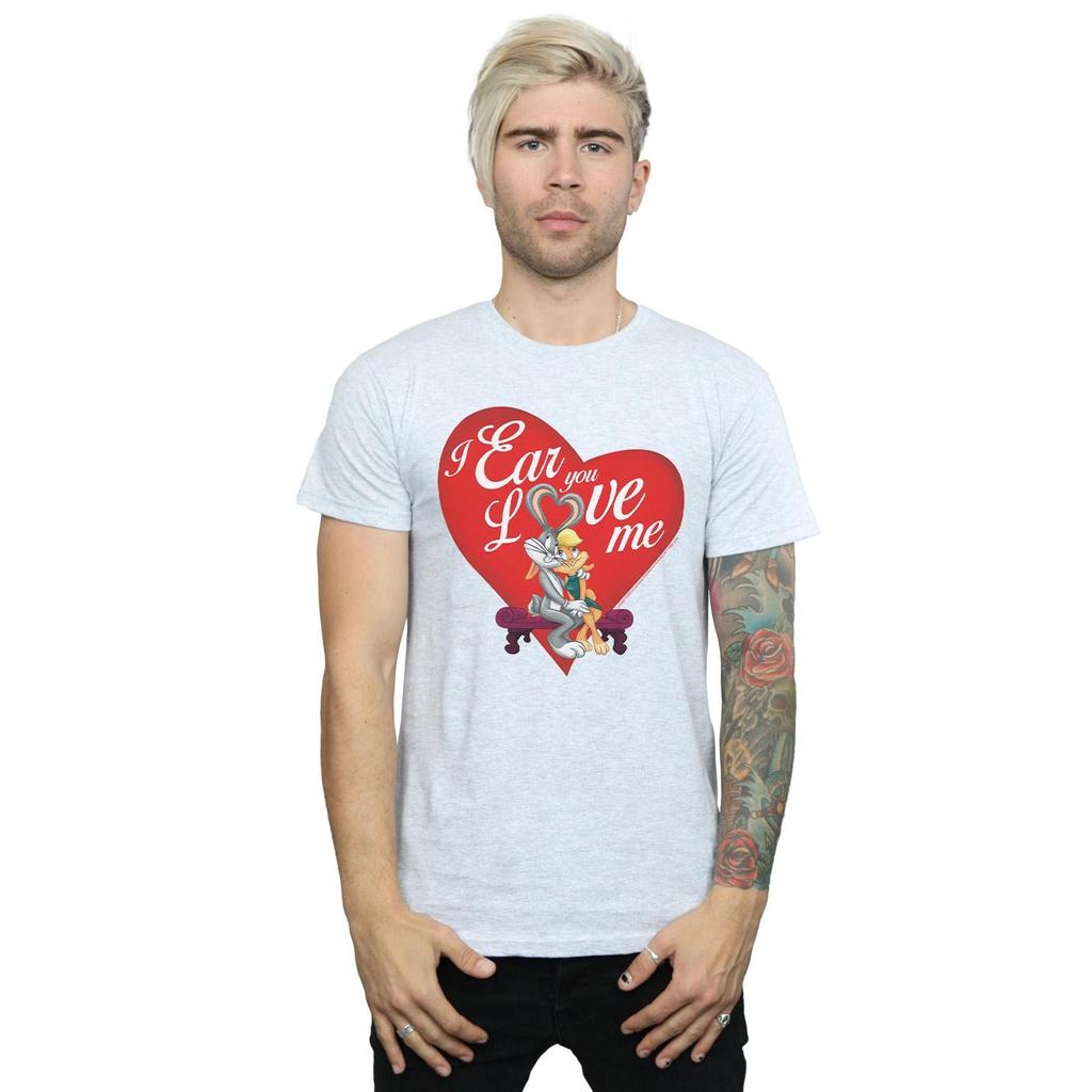 Looney Tunes Mens Bugs Bunny And Lola Valentine´s Day Love Me T-Shirt