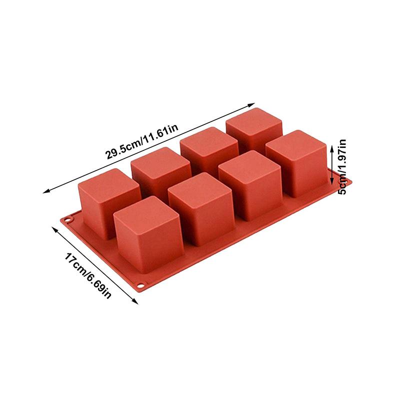 8 Grids Silicone Mold Sausage Hot Dog Ham Sausage Mold Cake Baking Biscuit Mafen Cup Cake Mold Kitchen Baking Tools