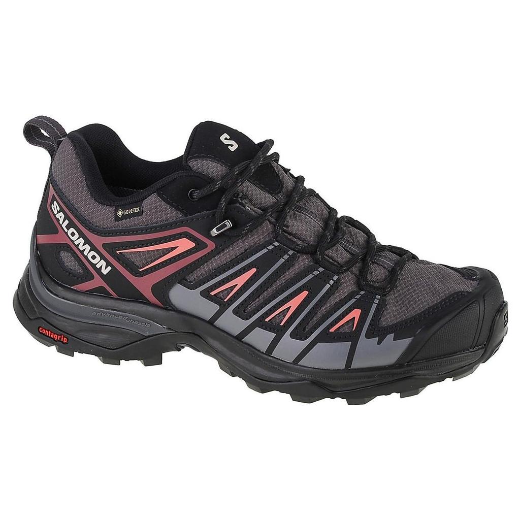 SALOMON X Ultra Pioneer Амортизация Водонепроницаемые и дышащие Низкие уличные ботинки Женские Черные L47197000