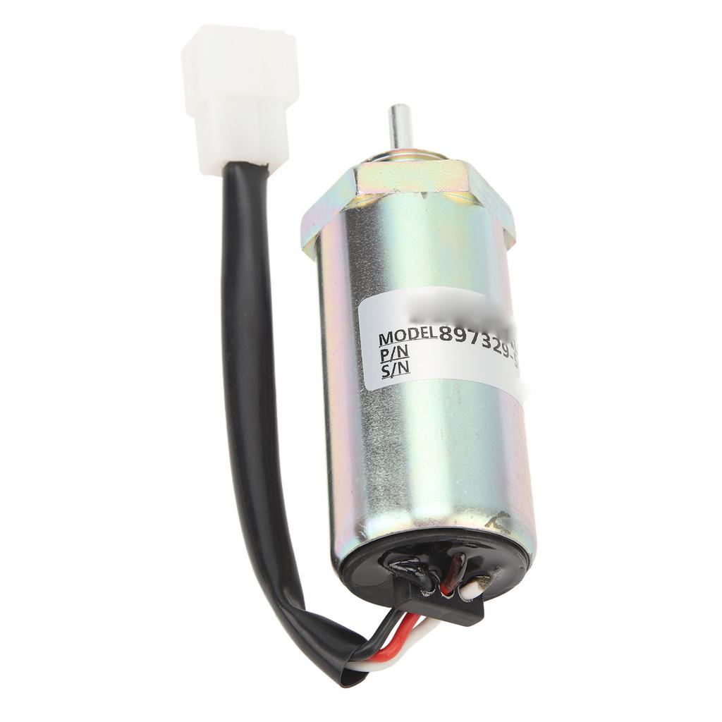 Fuel Stop Solenoid Valve 897329 5680 DC12V Reliable Rugged Fuel Shutoff Solenoid Valve Replacement for Isuzu Engines
