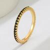 Gold Candy Colored Zircon Geometric Chic Light Luxury Round Ring for Women Fashion Jewelry Wearable for Party