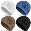 Folds Chemo Headwear Hat Double Layer Headband Hat Simple Headscarf Hat  For Women