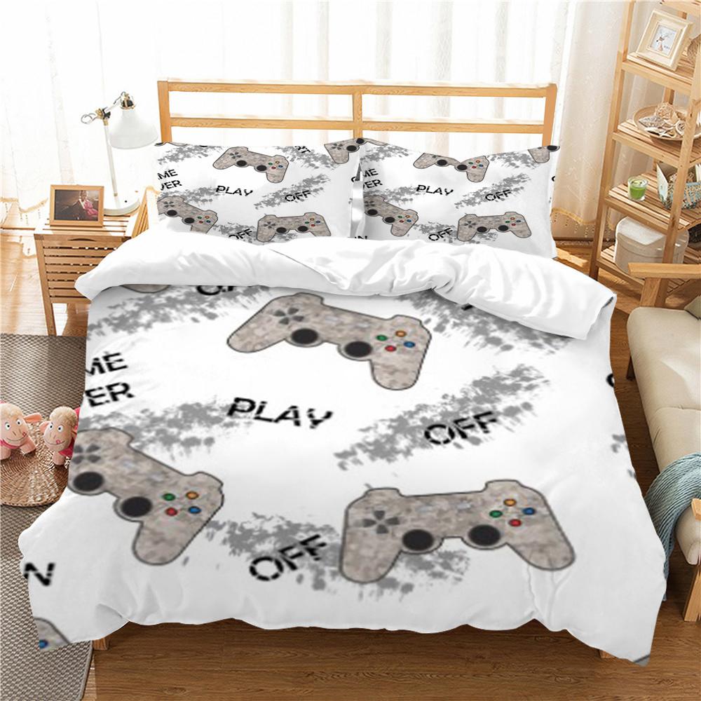 Домашний текстиль Постельный комплект 3D геймпад с принтом Наволочка Удобное одеяло Пододеяльники из микрофибры