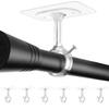 Curtain Rod Holder Brackets Strong Load-bearing Adjustable Simple Installation Ceiling Mounted Self