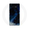 Case for Samsung Galaxy Note 9 Multicolored Smoke Clouds of Blue Gray and Black On a Black Background