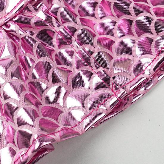 Бикини-платье для собак, сверкающий купальник для собак, купальный костюм «русалка» с блестящей чешуей, летний пляжный наряд для маленьких и средних кошек и собак