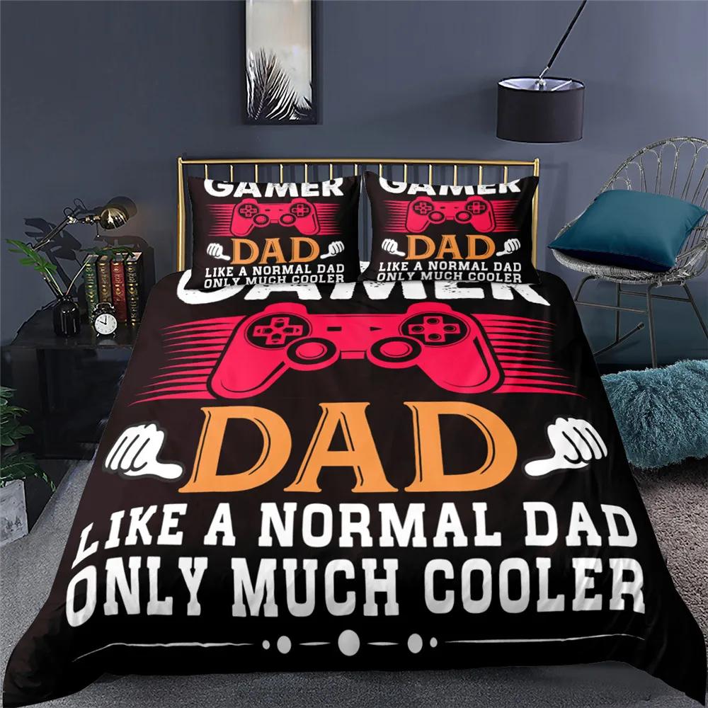 Комплект постельного белья Gamer Duvet Cover Set Queen King Kids Boys Girls, комплект постельного белья Game Quilt Cover, комплект постельного белья из полиэстера
