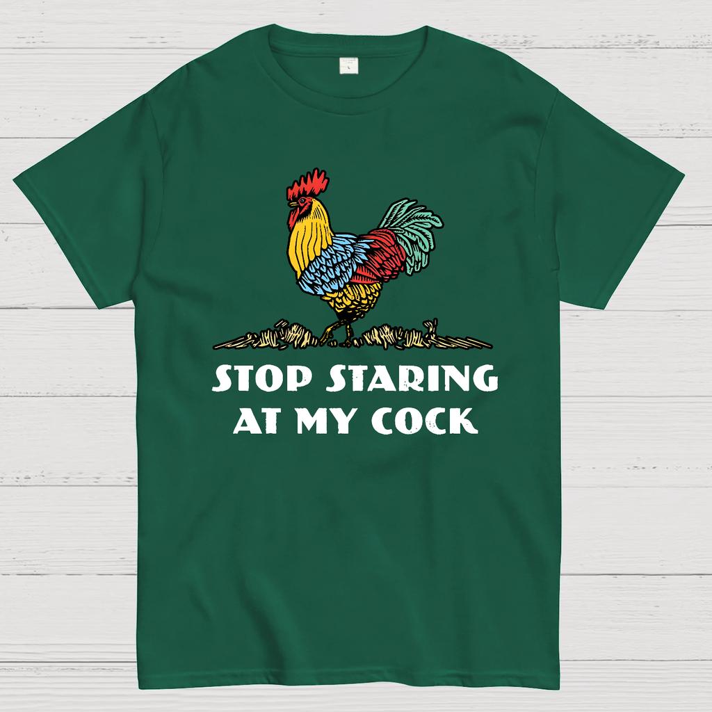 Stop Staring at My Cock Unisex Heavyweight 100% Cotton T-shirt