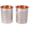 Pure Copper Glass for Water Drinkware and Serveware Tumbler Set of 2
