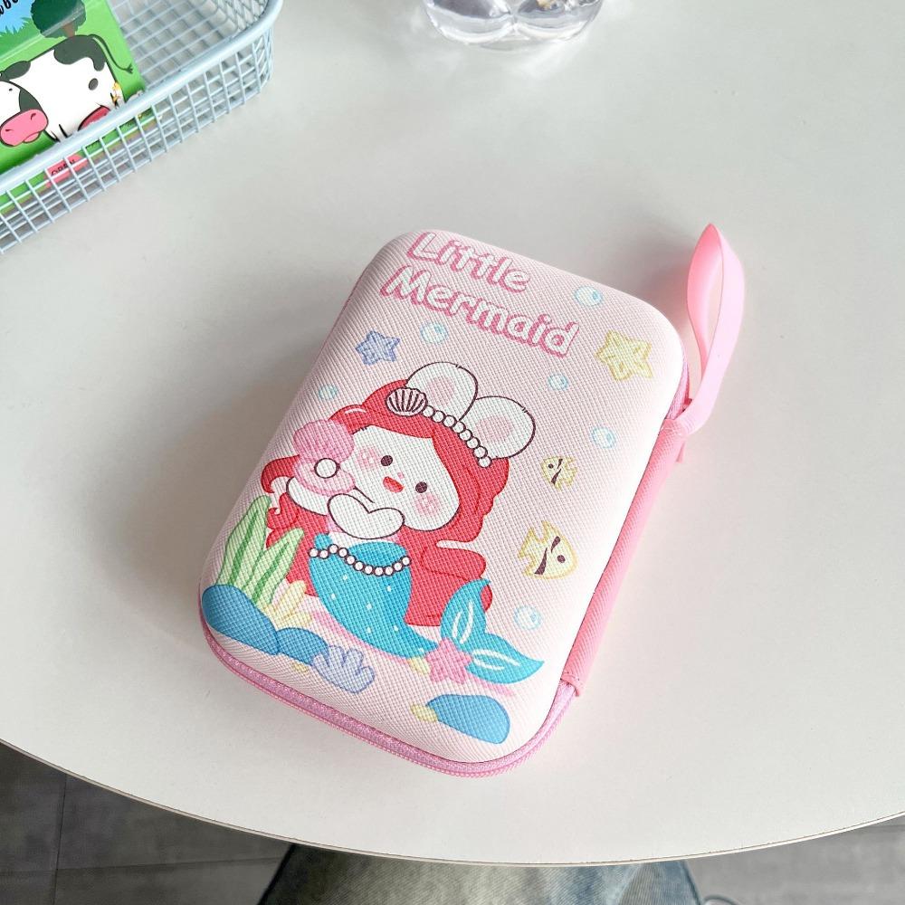 PU коробка для хранения кабеля данных прямоугольный чехол для хранения наушников для путешествий