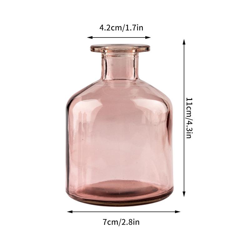 Коричневый ретро стеклянная ваза для растений, цветы, бутылка, цветочная композиция, гидропонный террариум, настольная ваза, креативный домашний декор, цветочный горшок