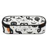 Pen Case Large Storage Space 300D Polyester Smooth Zipper with Main Storage Mesh Pocket and Organized Pen Holders for Students