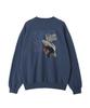 Schott FINEST QUALITY CREW SWEAT, Men's, Size M, 120, Navy, 782-4232004