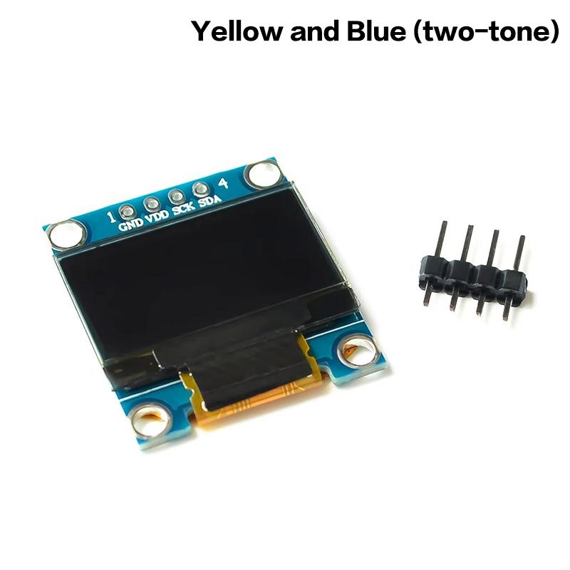 0,96-дюймовый OLED-дисплейный модуль I2C Iic Серийный Белый экран 128x64 Драйверная плата Ssd1306 Совместим с Esp32 Stm32